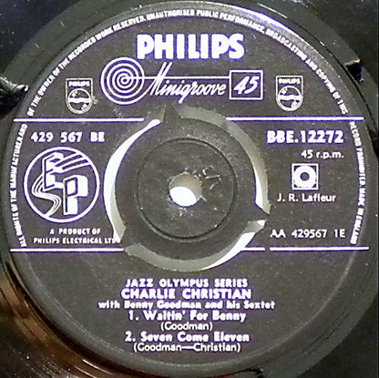 Charlie Christian With Benny Goodman Sextet : Charlie Christian (7", EP, Comp)
