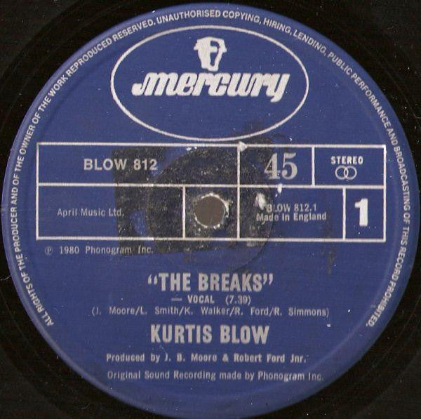 Kurtis Blow : The Breaks (12", Single)