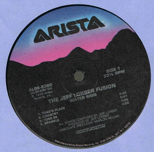 The Jeff Lorber Fusion : Water Sign (LP, Album, RE)