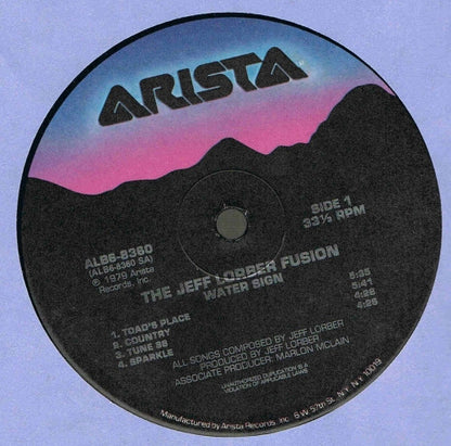 The Jeff Lorber Fusion : Water Sign (LP, Album, RE)