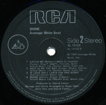 Average White Band : Shine (LP, Album)