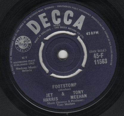 Jet Harris And Tony Meehan : Diamonds (7", Single, RP)