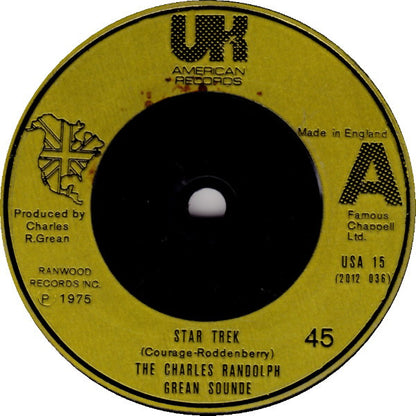 The Charles Randolph Grean Sound : Star Trek / Love Theme From "Hustle" (7", Single)