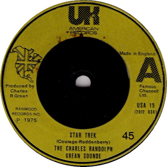 The Charles Randolph Grean Sound : Star Trek / Love Theme From "Hustle" (7", Single)