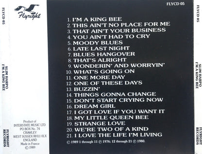 Slim Harpo : I'm A King Bee (CD, Comp)