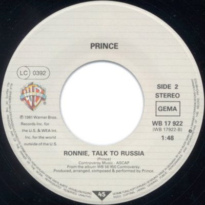 Prince : Let's Work (7", Single)