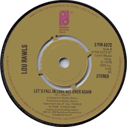 Lou Rawls : You'll Never Find Another Love Like Mine (7", Single, Pus)