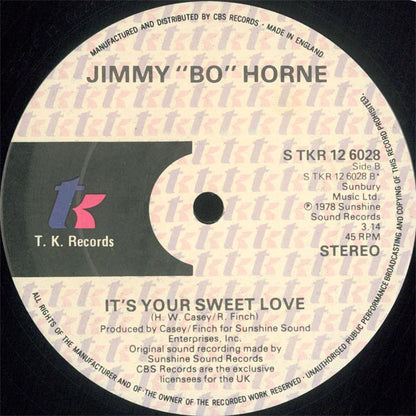 Jimmy "Bo" Horne : Dance Across The Floor / It's Your Sweet Love (12", Single, Ltd)