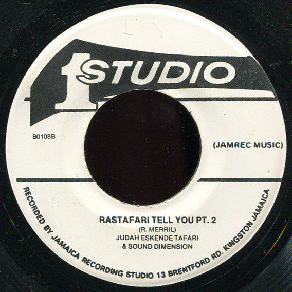 Judah Eskender Tafari : Rasta Tell You (7", RP)