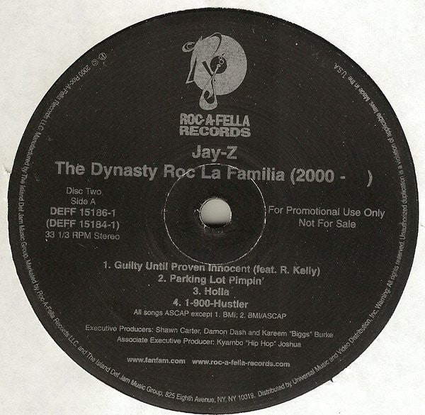 Jay-Z : The Dynasty Roc La Familia (2000- ) (2xLP, Album, Promo, Cle)