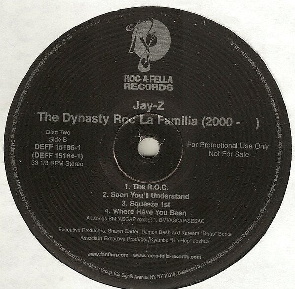 Jay-Z : The Dynasty Roc La Familia (2000- ) (2xLP, Album, Promo, Cle)