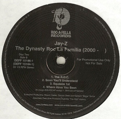 Jay-Z : The Dynasty Roc La Familia (2000- ) (2xLP, Album, Promo, Cle)