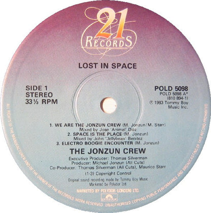 The Jonzun Crew : Lost In Space (LP, Album)