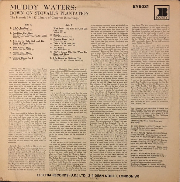 Muddy Waters : Down On Stovall's Plantation (LP)