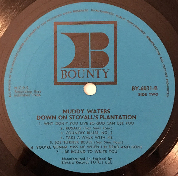 Muddy Waters : Down On Stovall's Plantation (LP)