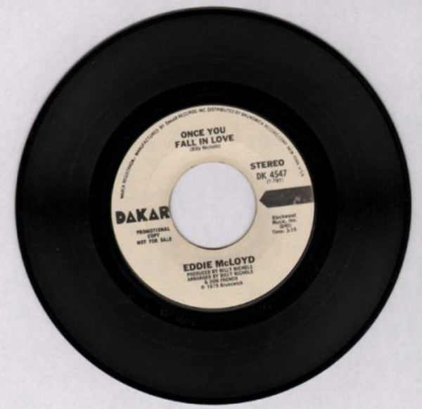 Eddie McLoyd : Once You Fall In Love (7", Promo)