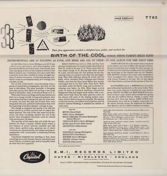 Miles Davis : Birth Of The Cool (LP, Album, Comp, Mono, RE)