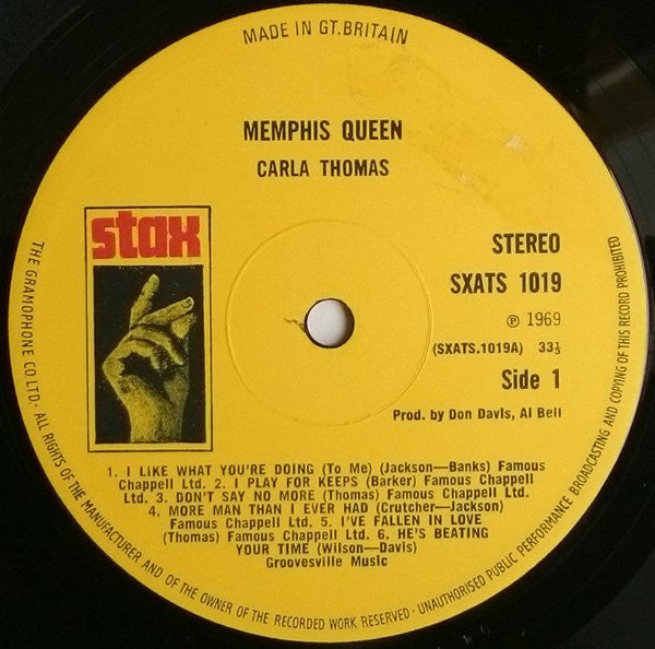Carla Thomas : Memphis Queen (LP, Album)