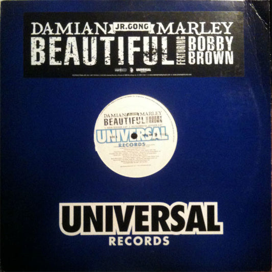 Damian Marley Feat Bobby Brown : Beautiful (12", Promo)