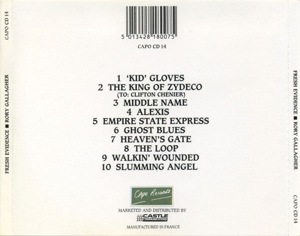 Rory Gallagher : Fresh Evidence (CD, Album)