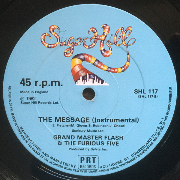 Grandmaster Flash & The Furious Five : The Message (12")