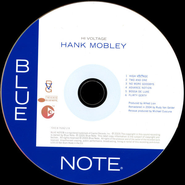 Hank Mobley : Hi Voltage (CD, Album, Copy Prot., RE, RM)