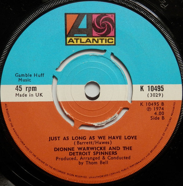 Dionne Warwick And Spinners : Then Came You (7", Single, Pus)