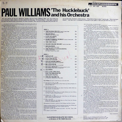 Paul Williams Orchestra Featuring  Noble Watts : The Hucklebuck (LP, Comp, Mono)