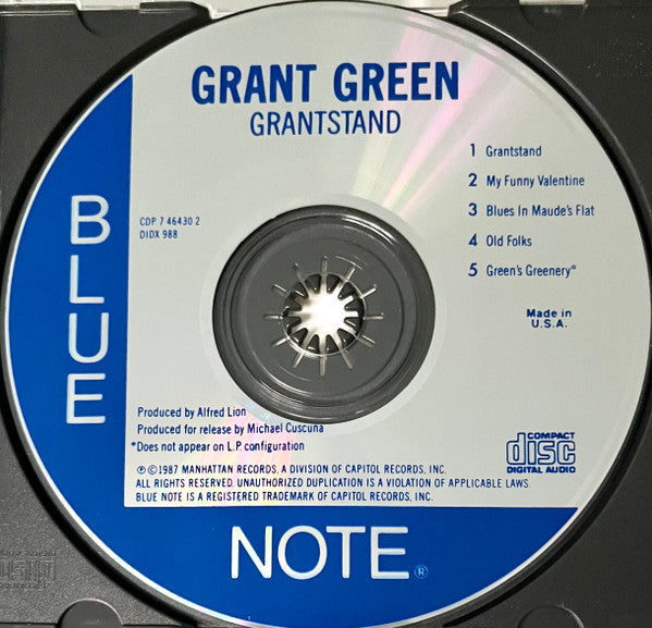 Grant Green : Grantstand (CD, Album, RE, Cap)
