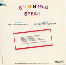 Burning Spear : Tell The Children (7")