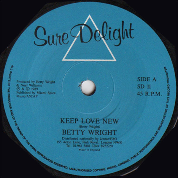 Betty Wright : Keep Love New (7", Single, Blu)
