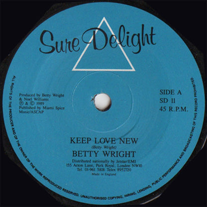Betty Wright : Keep Love New (7", Single, Blu)