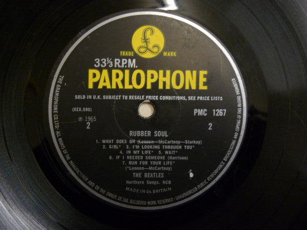 The Beatles : Rubber Soul (LP, Album, Mono, RP, 3rd)