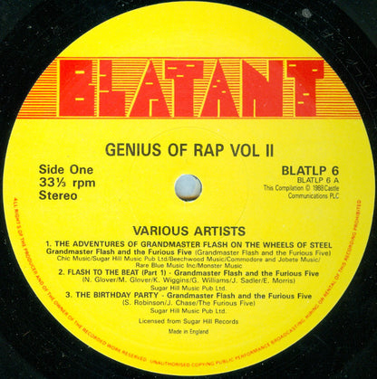 Various : The Genius Of Rap 2 (2xLP, Comp)