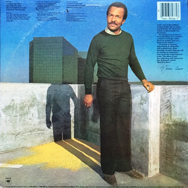 Al Johnson : Back For More (LP, Album)