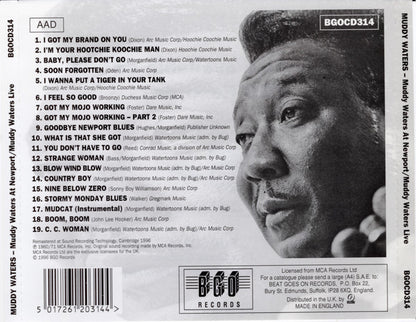 Muddy Waters : Muddy Waters At Newport / Muddy Waters Live (CD, Comp, RE, RM, SDC)