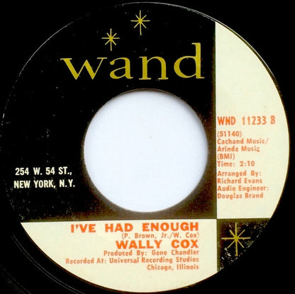 Wally Cox : This Man / I've Had Enough (7", Single)
