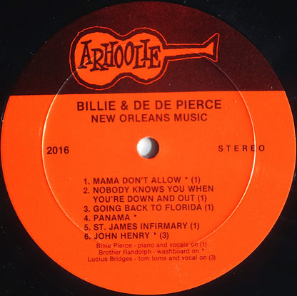 Billie & De De Pierce : New Orleans Music (LP)