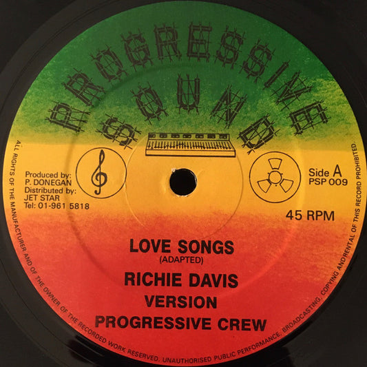 Richie Davis / Ryan Hall (10) : Love Songs / I Can't Forget About You (12")
