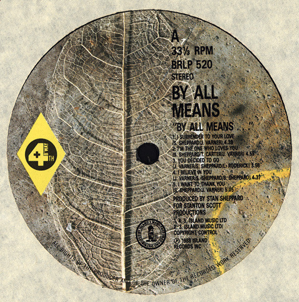 By All Means : By All Means (LP, Album)
