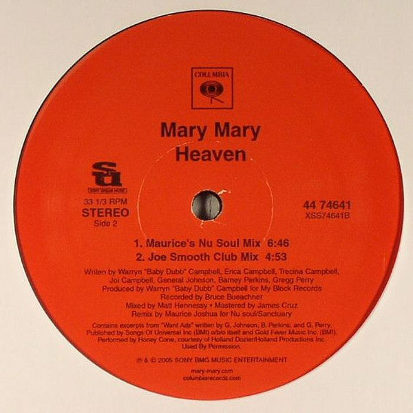 Mary Mary : Heaven (12")