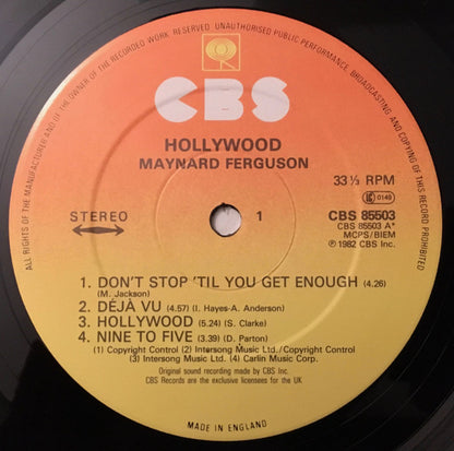 Maynard Ferguson : Hollywood (LP, Album)
