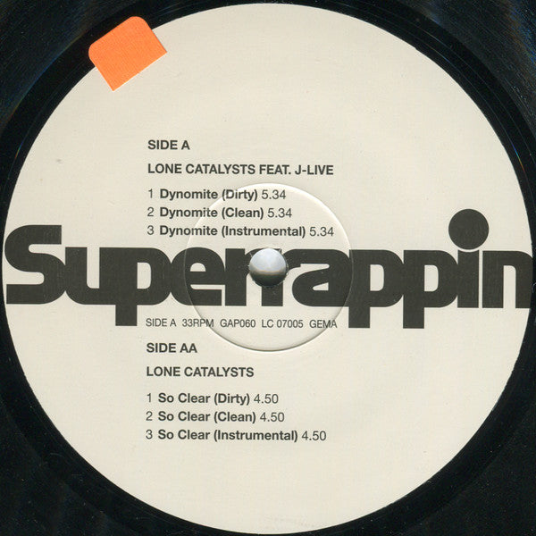 Lone Catalysts : Dynomite / So Clear (12")