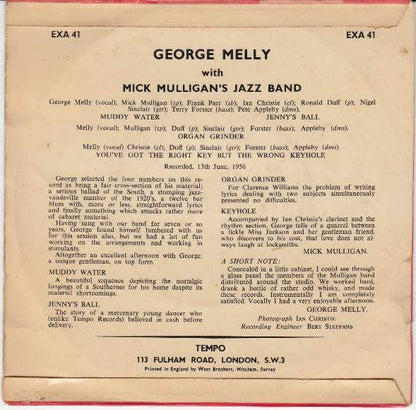 George Melly With Mick Mulligan & His Band : George Melly With Mick Mulligan's Jazz Band (7", EP)