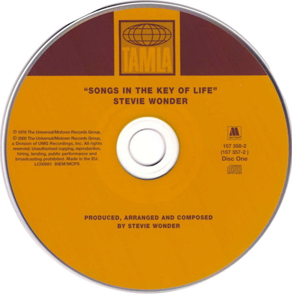Stevie Wonder : Songs In The Key Of Life (2xCD, Album, RE, RM, EDC)