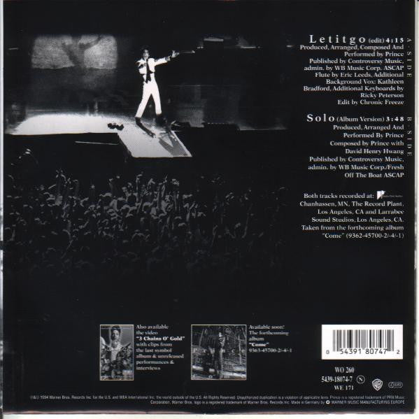 Prince : Letitgo (7", Single, Lar)