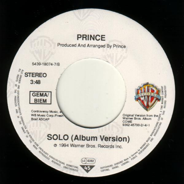 Prince : Letitgo (7", Single, Lar)