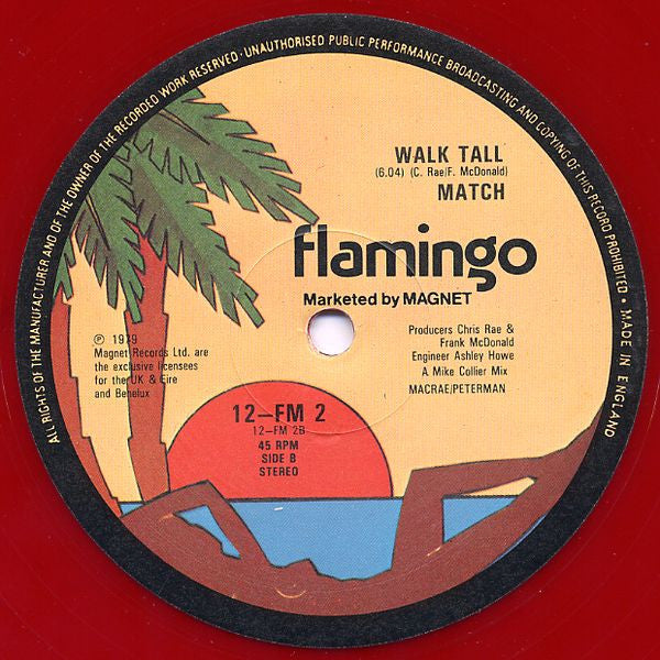 Match : Boogie Man / Walk Tall (12", Single, Ltd, Red)