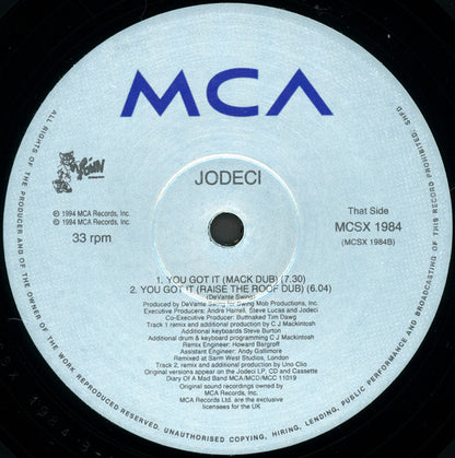 Jodeci : Feenin' (12", Single, 2/2)