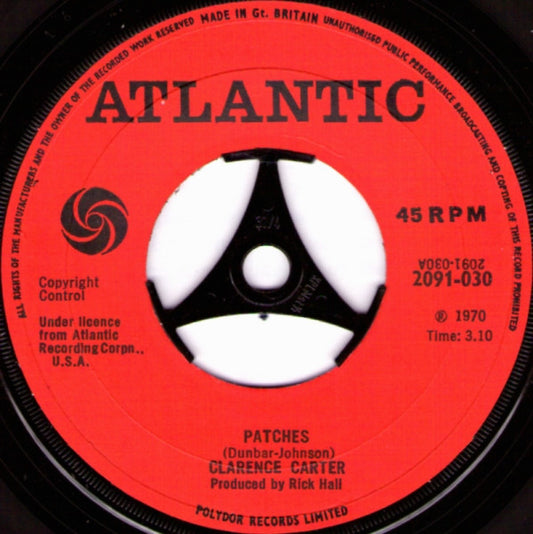 Clarence Carter : Patches (7", Single, Lar)